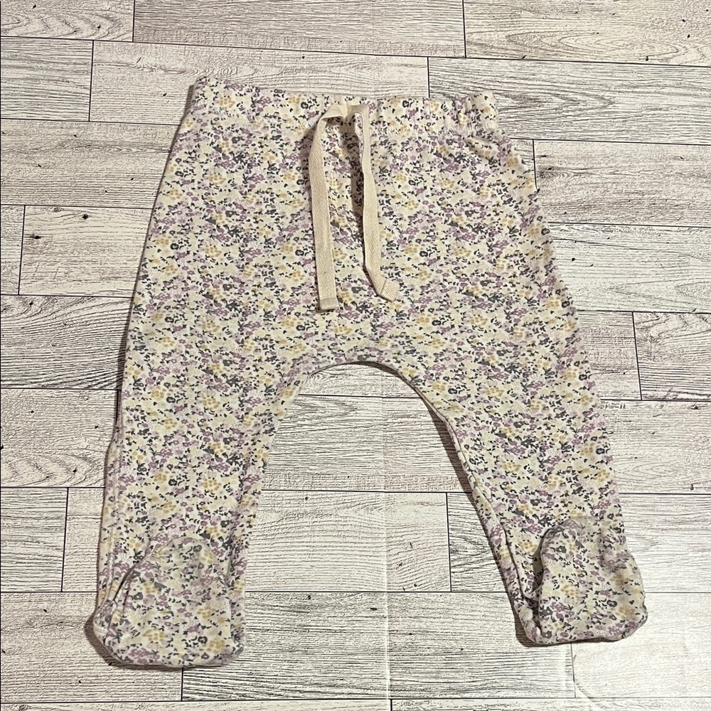 Jamie Kay Summer Floral Footed Pants Size 6-12 Months